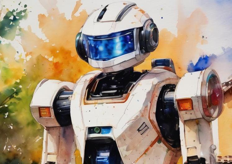 A watercolour robot